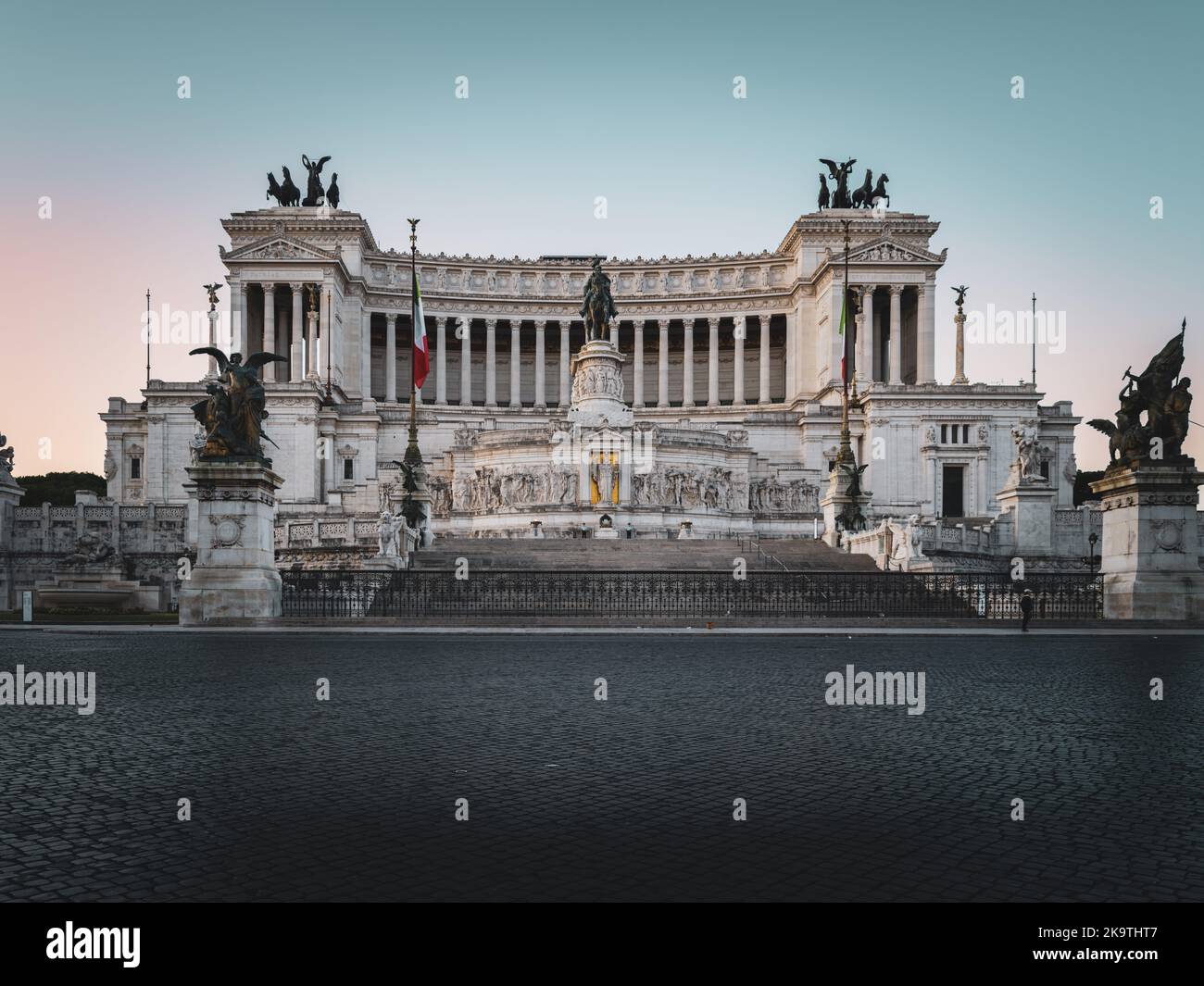 Monument national Victor Emmanuel II, Rome Banque D'Images