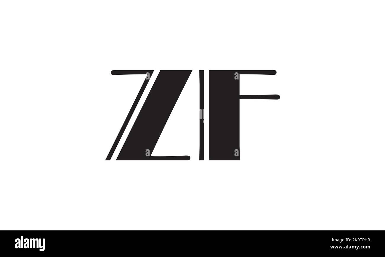 Logo initial de construction de monogramme FZ pour l'immobilier avec la conception créative de style cercle Illustration de Vecteur