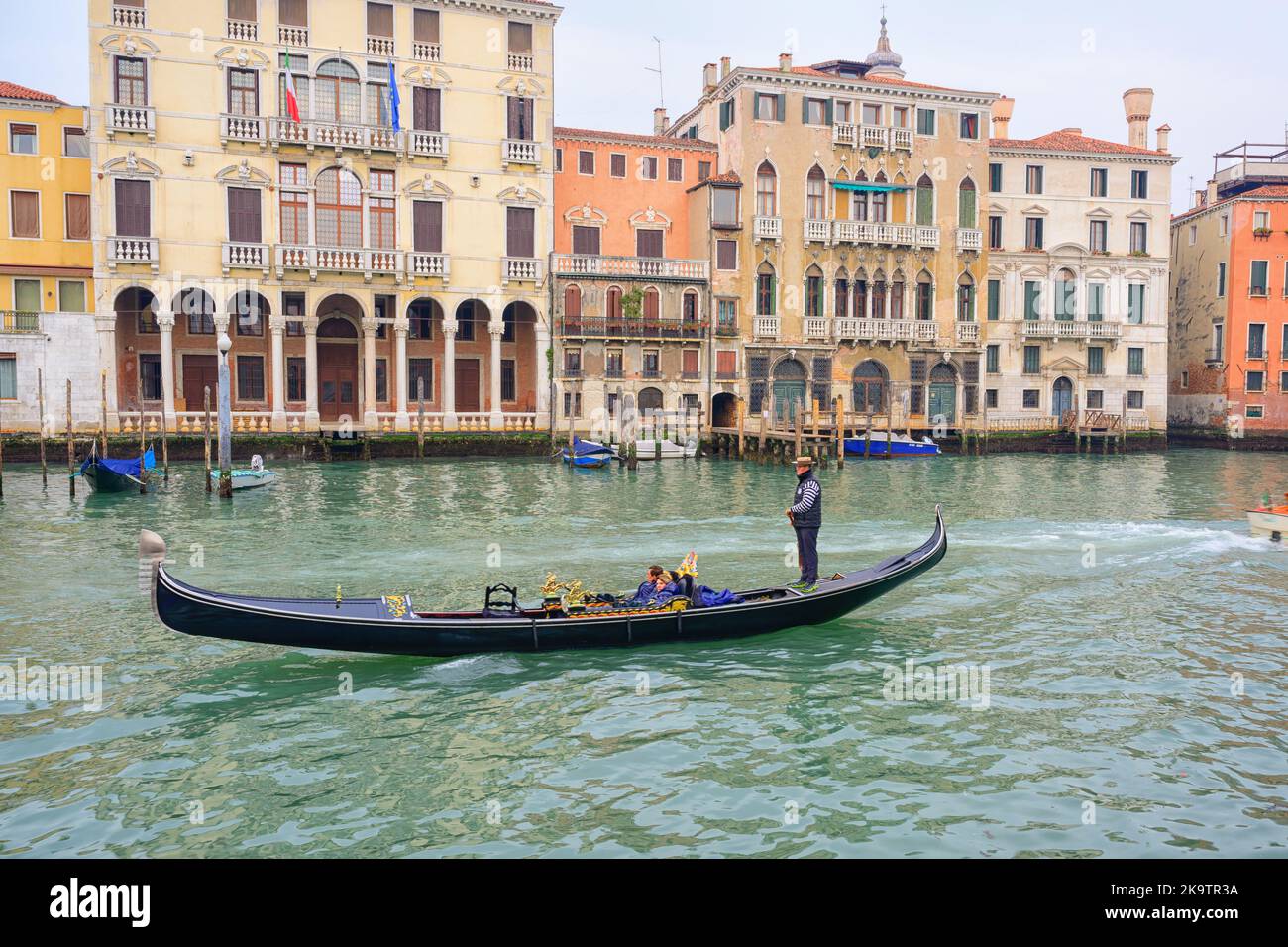 Ville incroyable sur l'eau. Venise, Italie. Banque D'Images