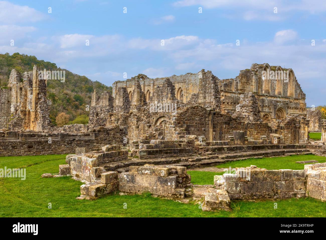 Abbaye de Riveaulx, Yorkshire du Nord, Angleterre, Royaume-Uni Banque D'Images