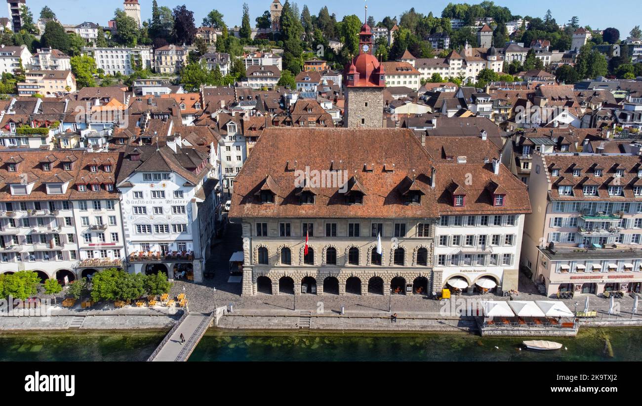 Rathaus Stadt, hôtel de ville, Suisse Banque D'Images