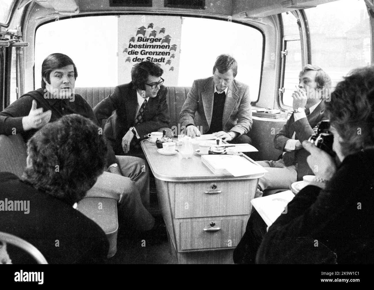 Une initiative citoyenne (Buergerwille) s'est opposée à l'incorporation à Schwerte, en Allemagne, le 5. 12. 1973 Banque D'Images