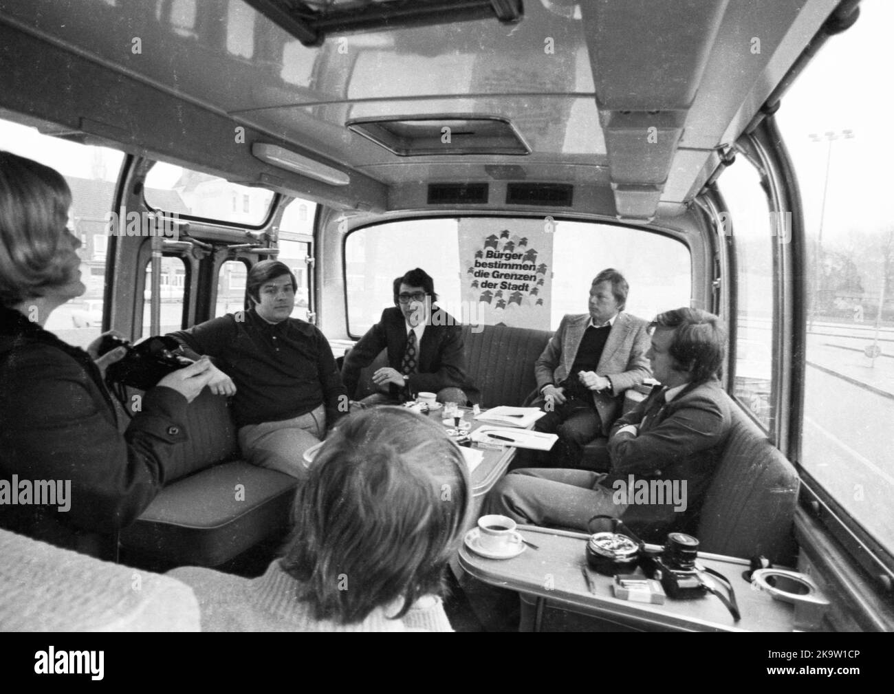 Une initiative citoyenne (Buergerwille) s'est opposée à l'incorporation à Schwerte, en Allemagne, le 5. 12. 1973 Banque D'Images