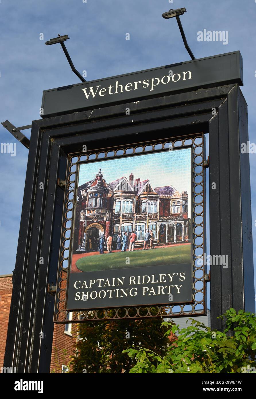 Le Shooting Party du capitaine Ridley était le nom de code d'un groupe du MI5 qui a évalué Bletchley Park comme un site potentiel de violation de code en 1938. Banque D'Images