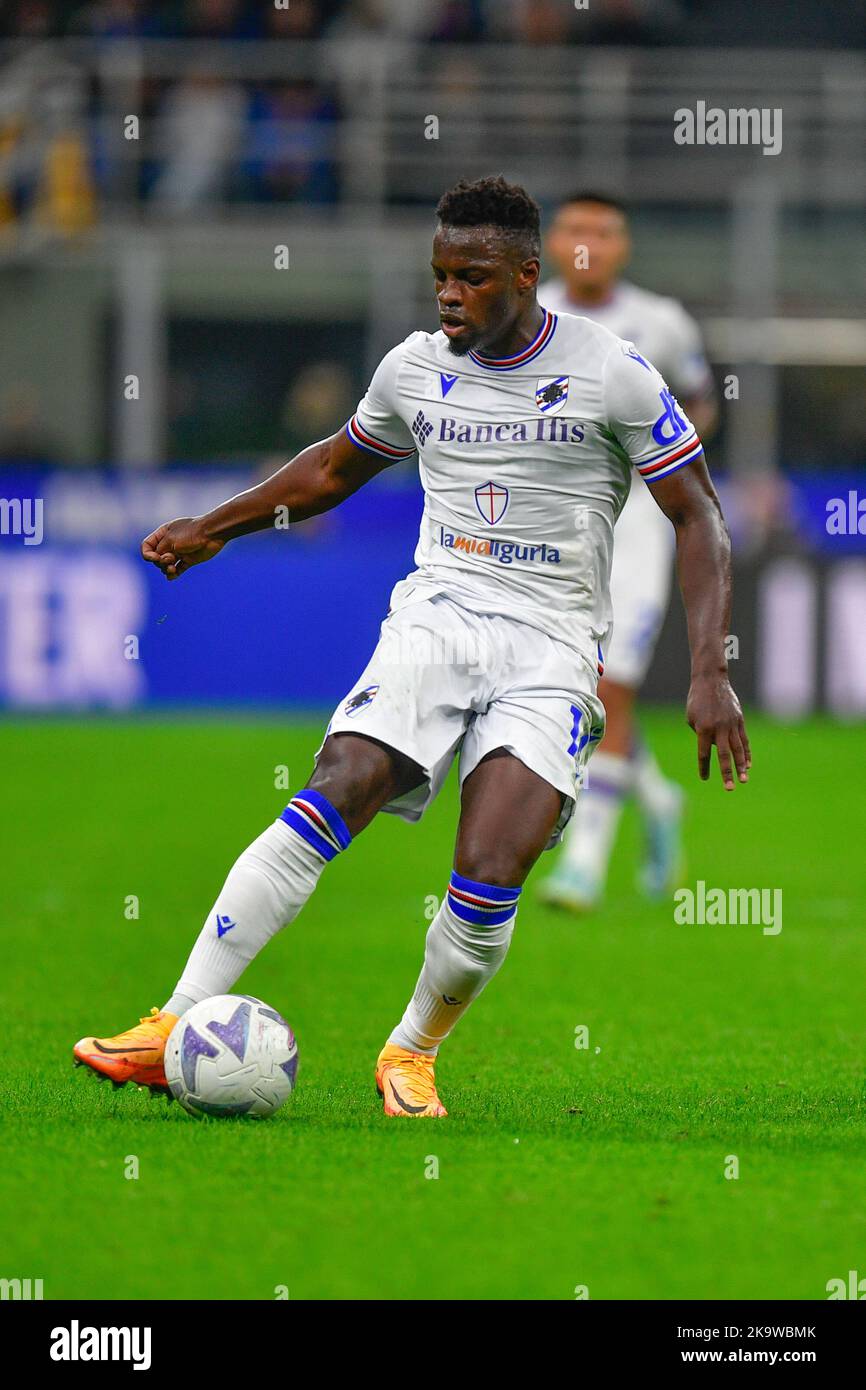 Milan, Italie. 29th octobre 2022. Ronaldo Vieira (14) de Sampdoria vu dans la série Un match entre Inter et Sampdoria à Giuseppe Meazza à Milan. (Crédit photo : Gonzales photo/Alamy Live News Banque D'Images