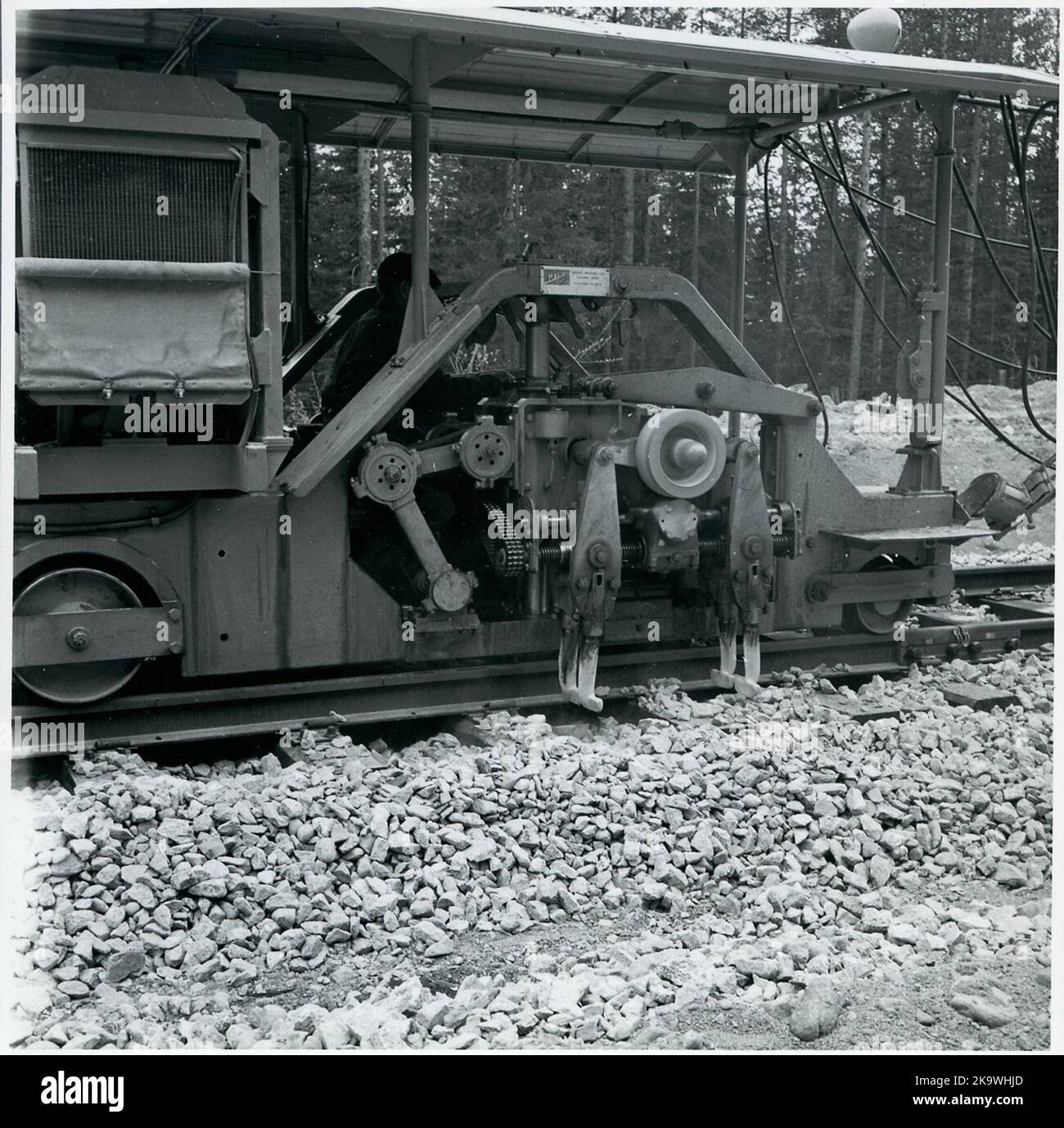 Bâtiment à double voie entre Ånge-Ramsjö. Banque D'Images