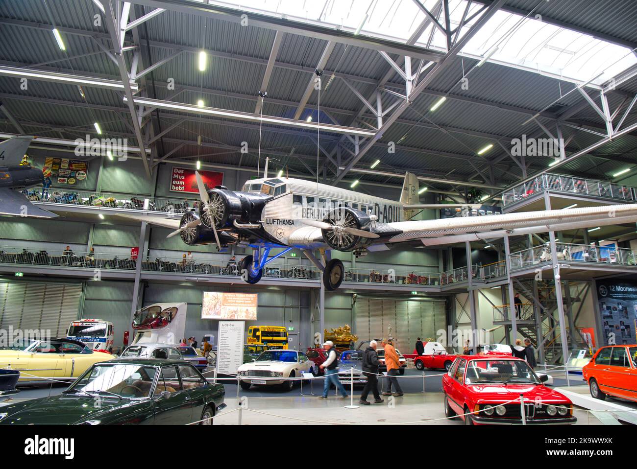 SPEYER, ALLEMAGNE - OCTOBRE 2022: Transport moyen bombardier Junkers JU 52 3m Tante tante Ju Iron Annie 1930 WW2 3rd reich nazis Germany Luftwaffe i Banque D'Images