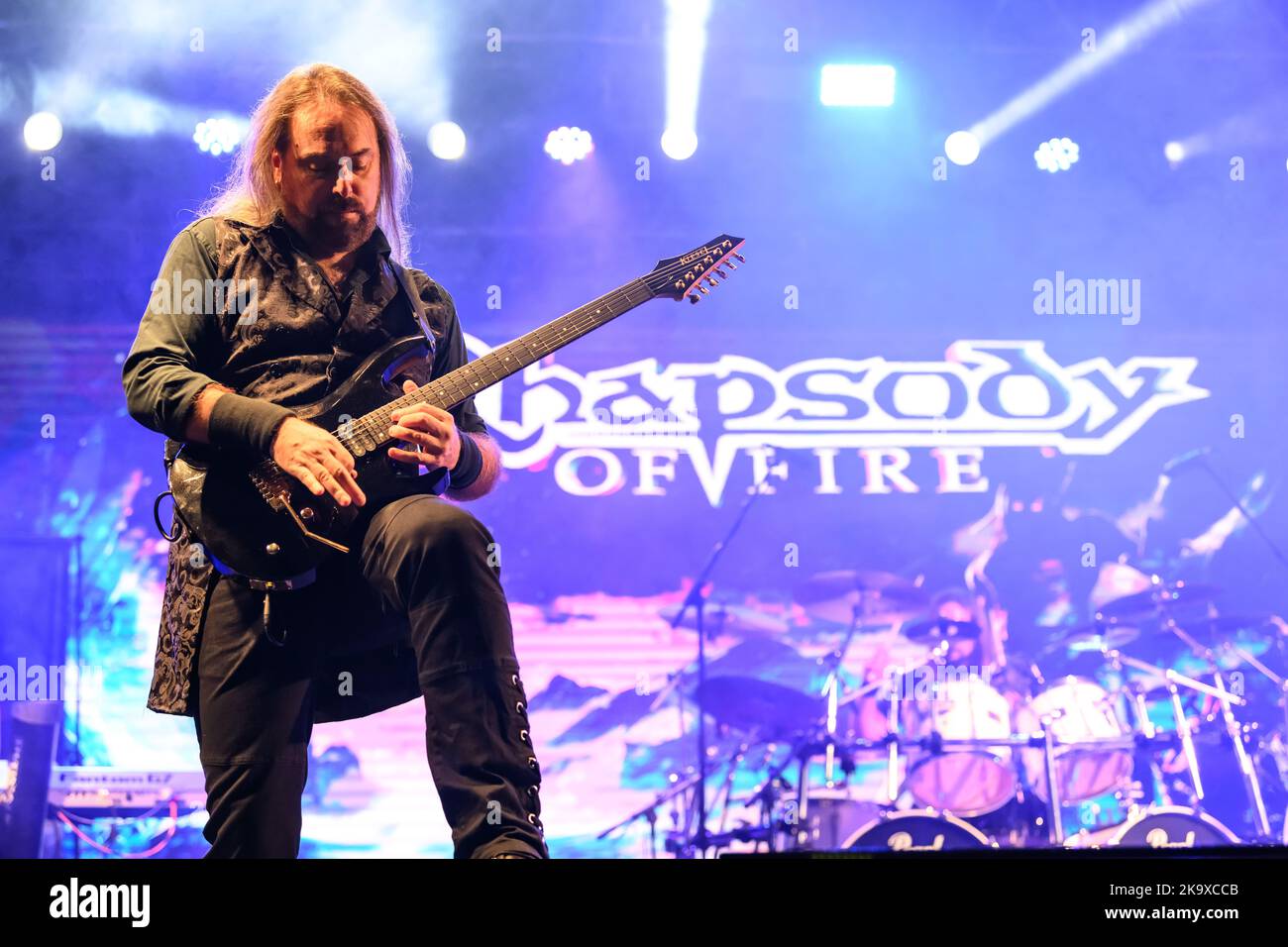Lucca, Italie. 29th octobre 2022. Rhapsody of Fire se produire en direct à Lucca Comics and Games 2022. (Photo de Stefano Dalle Luche/Pacific Press) crédit: Pacific Press Media production Corp./Alay Live News Banque D'Images