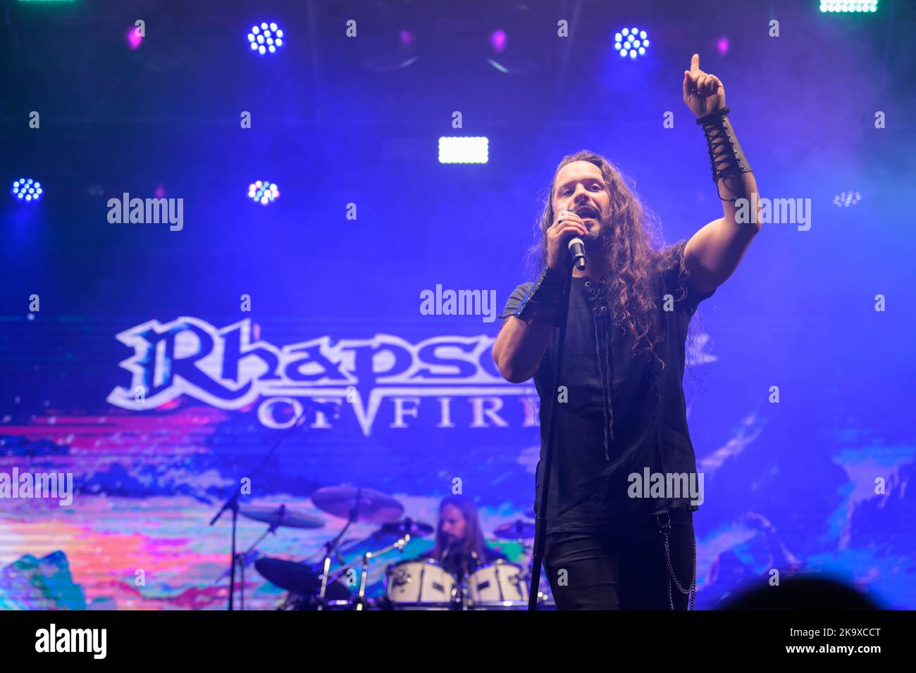 Lucca, Italie. 29th octobre 2022. Rhapsody of Fire se produire en direct à Lucca Comics and Games 2022. (Photo de Stefano Dalle Luche/Pacific Press) crédit: Pacific Press Media production Corp./Alay Live News Banque D'Images