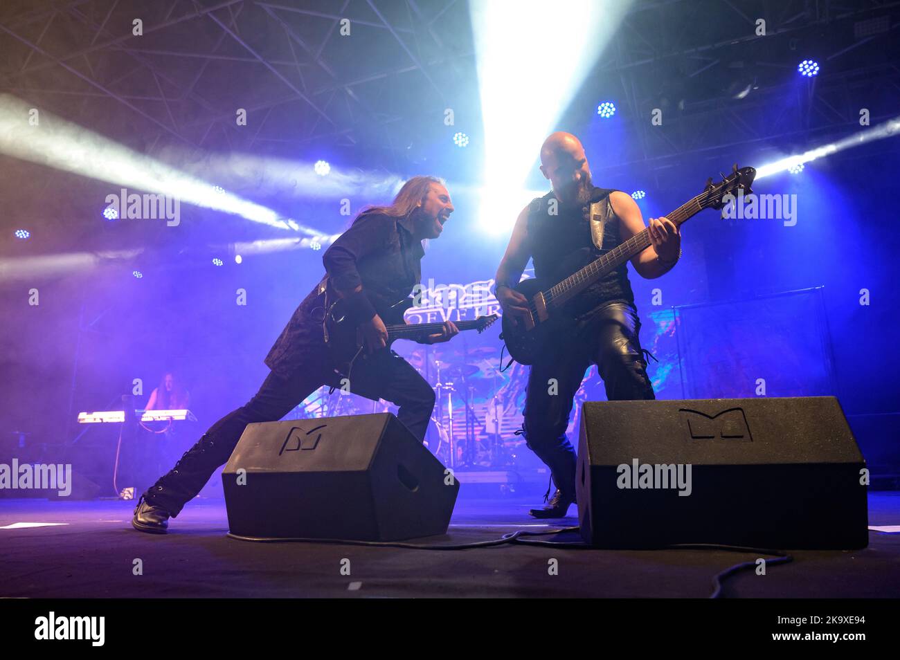 29 octobre 2022, Lucques, Lucques, Italie: Rhapsody of Fire se produire en direct à Lucques Comics and Games 2022. (Credit image: © Stefano Dalle Luche/Pacific Press via ZUMA Press Wire) Banque D'Images
