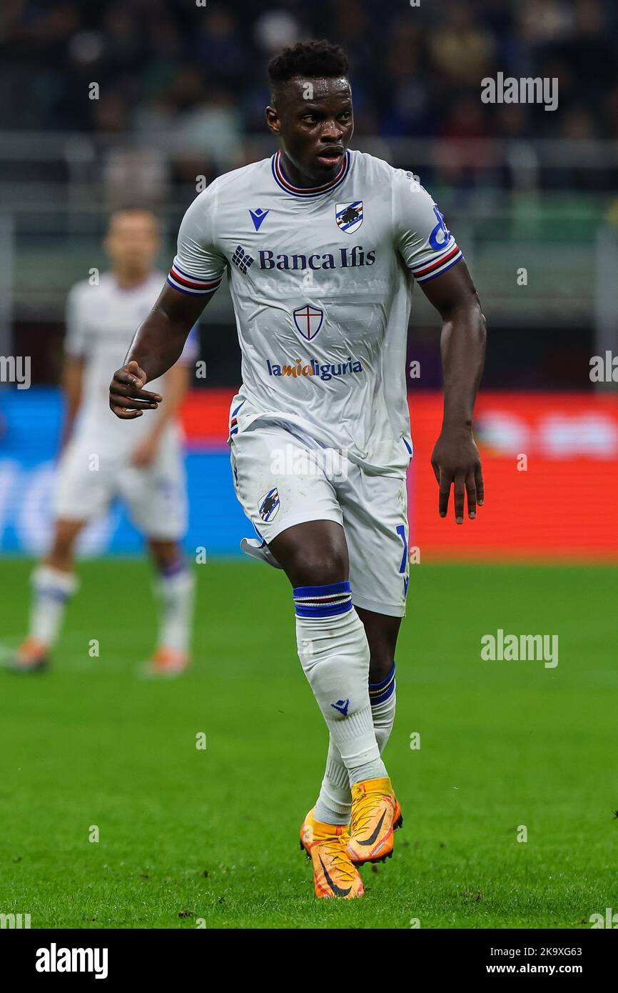 Milan, Italie. 29th octobre 2022. Ronaldo Vieira de UC Sampdoria en action pendant la série Un match de football 2022/23 entre FC Internazionale et UC Sampdoria au stade Giuseppe Meazza, Milan, Italie sur 29 octobre 2022 Credit: Agence de photo indépendante/Alamy Live News Banque D'Images