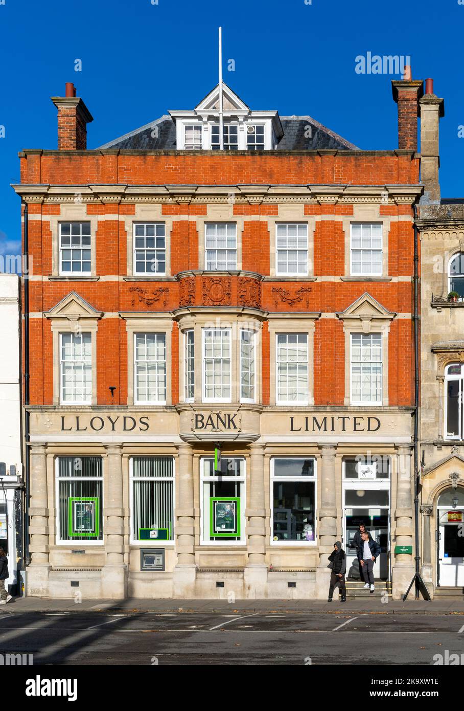 Historique Lloyds Bank Building, Market place, Devozes, Wiltshire, Angleterre, ROYAUME-UNI Banque D'Images