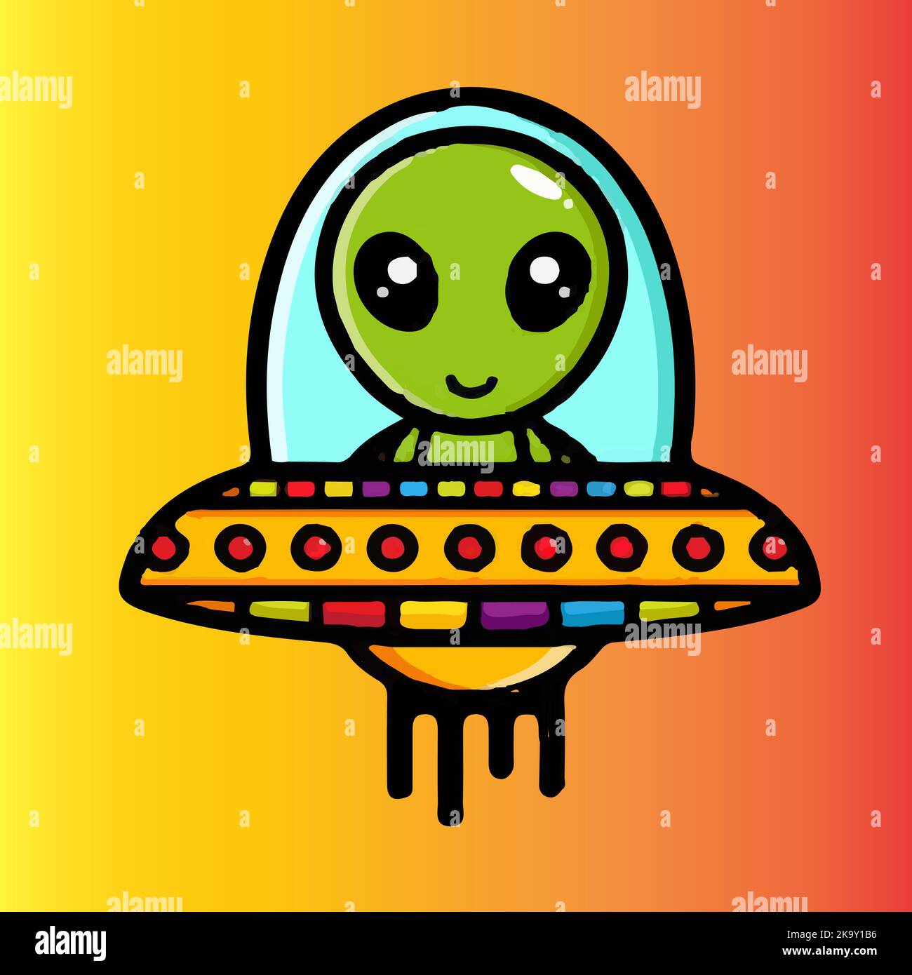 ALIEN Sticker by Kate Illustrates  Dessin hippie, Fond d'ecran dessin,  Dessin yoyo