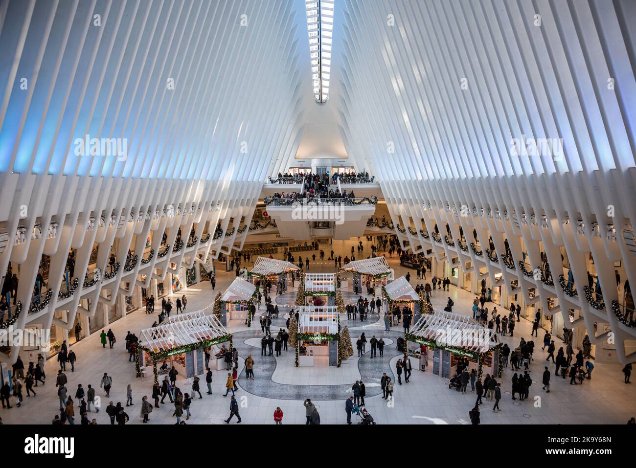 Oculus, centre de transport du World Trade Center Banque D'Images