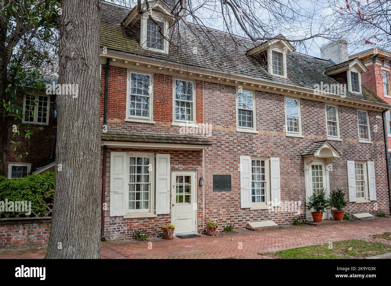 The Ridgely House, Dover Delaware États-Unis, Dover, Delaware Banque D'Images