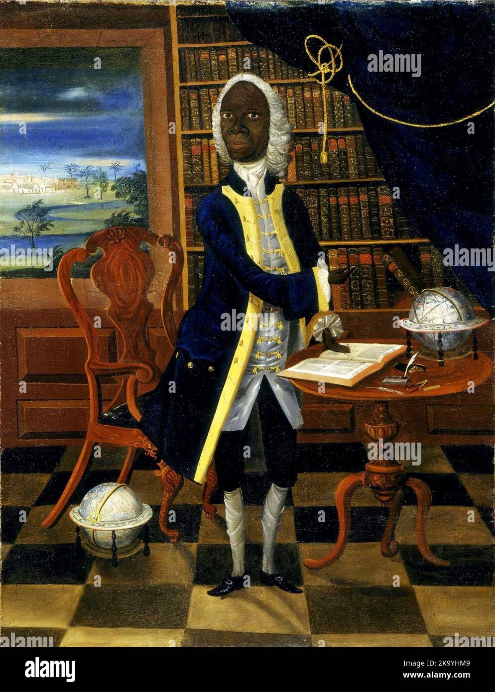 Francis Williams (1700–1770), érudit et poète, est né en Jamaïque et est devenu citoyen de la Grande-Bretagne. Banque D'Images