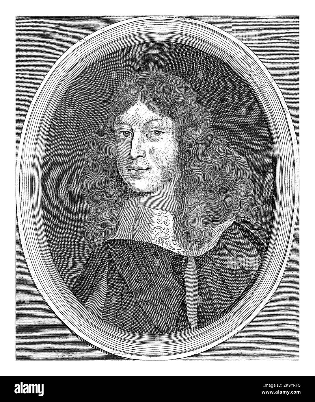 Portrait de l'Archiduc Charles Joseph d'Autriche. Numéroté en haut à droite : 273. Banque D'Images