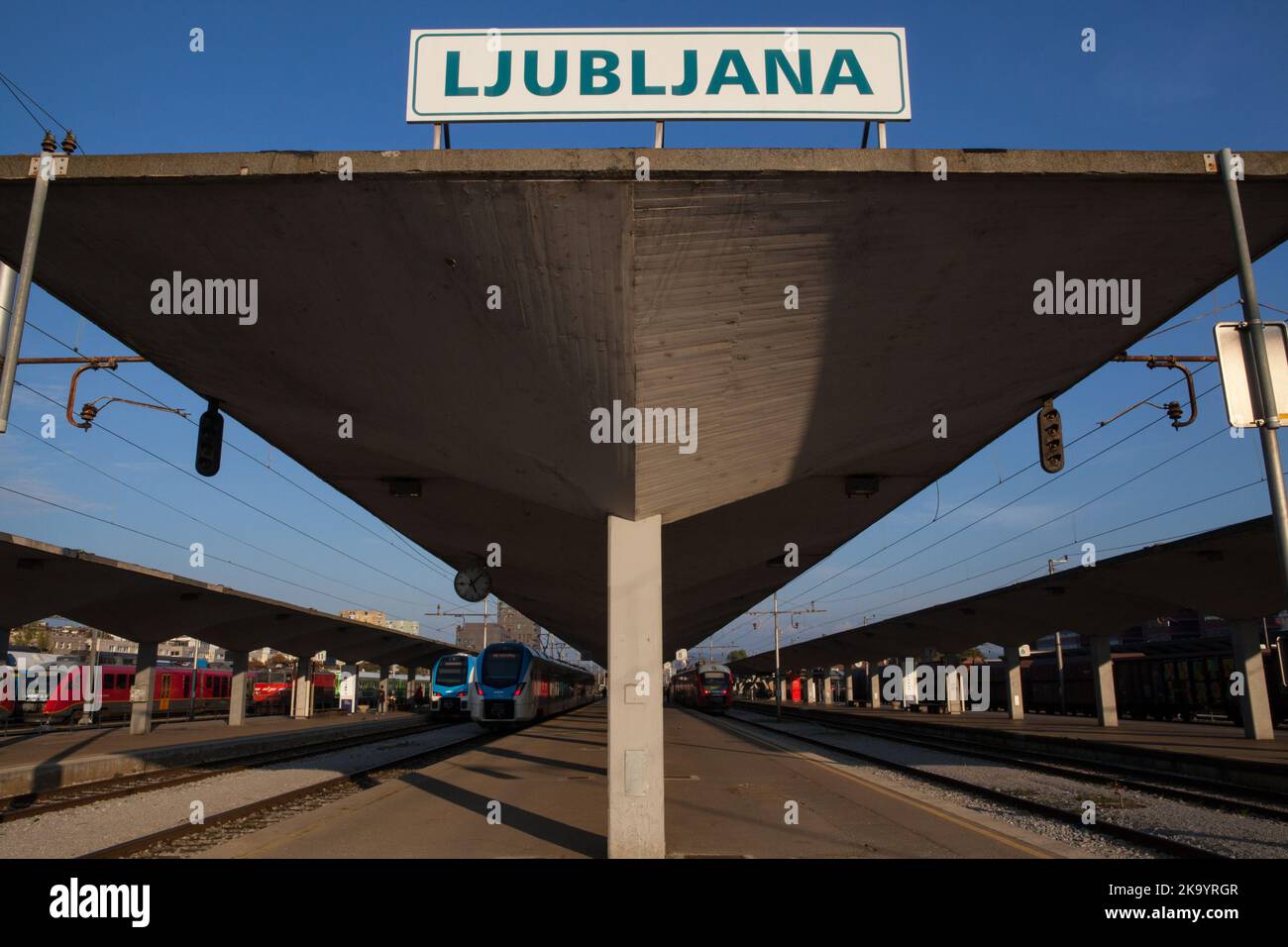 Gare de Ljubljana Banque D'Images