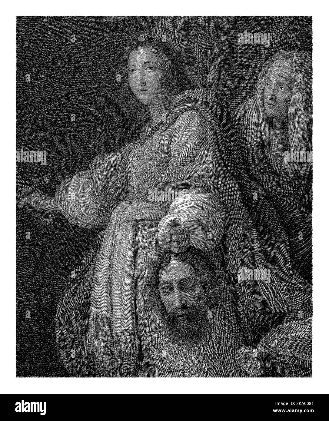 Judith avec la tête d'Holofernes, Lambertus Antonius Claessens, d'après Cristofano Allori, c. 1808 - 1834 Banque D'Images