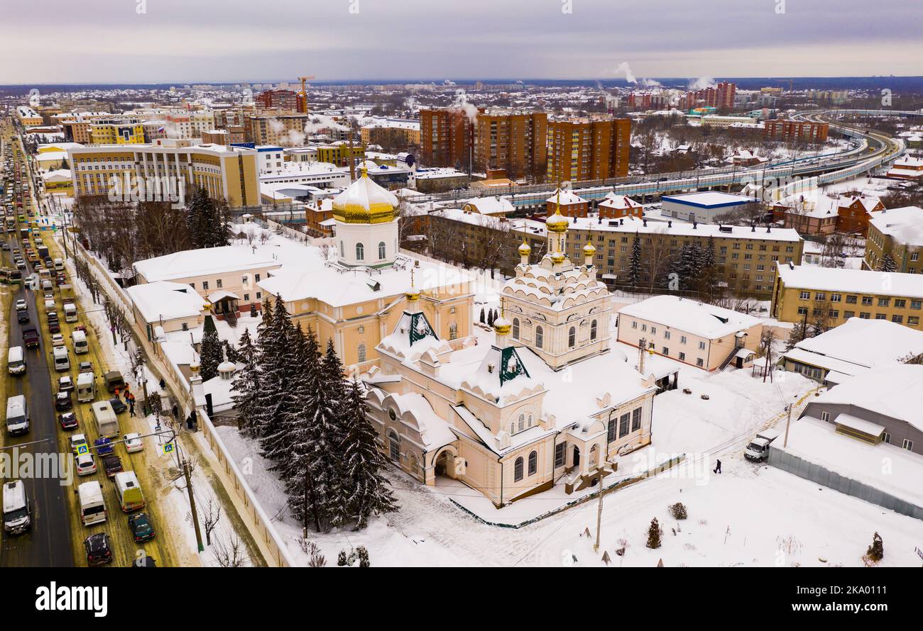Penza. Couvent de la Sainte Trinité. Vue de dessus Banque D'Images