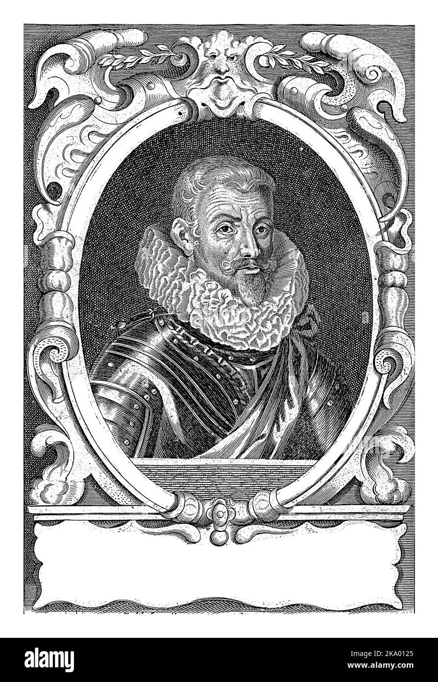 Portrait de Johann Tserclaes, comte de Tilly, commandant de la guerre de trente ans. Banque D'Images