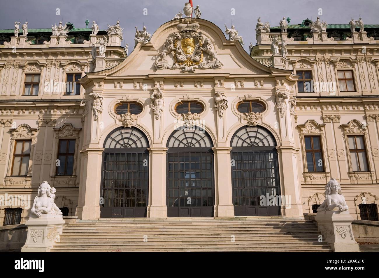 Château du Belvédère supérieur, Vienne, Autriche. Banque D'Images