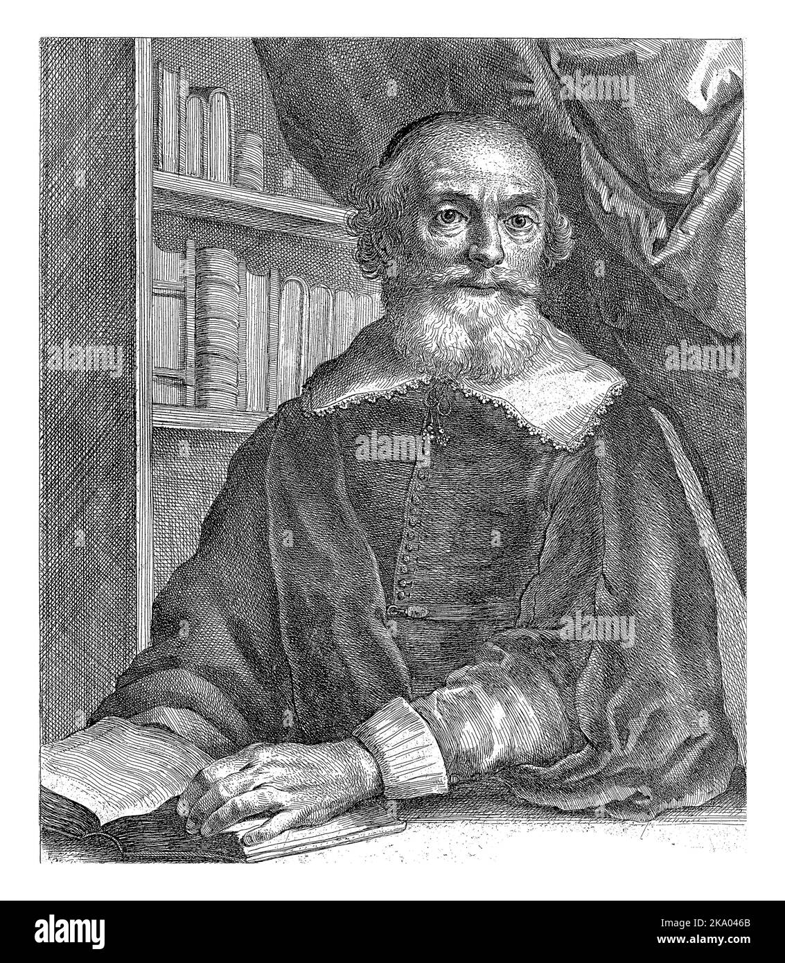 Portrait de Johannes de Laet à l'âge de soixante ans, Jan Gerritsz. Van