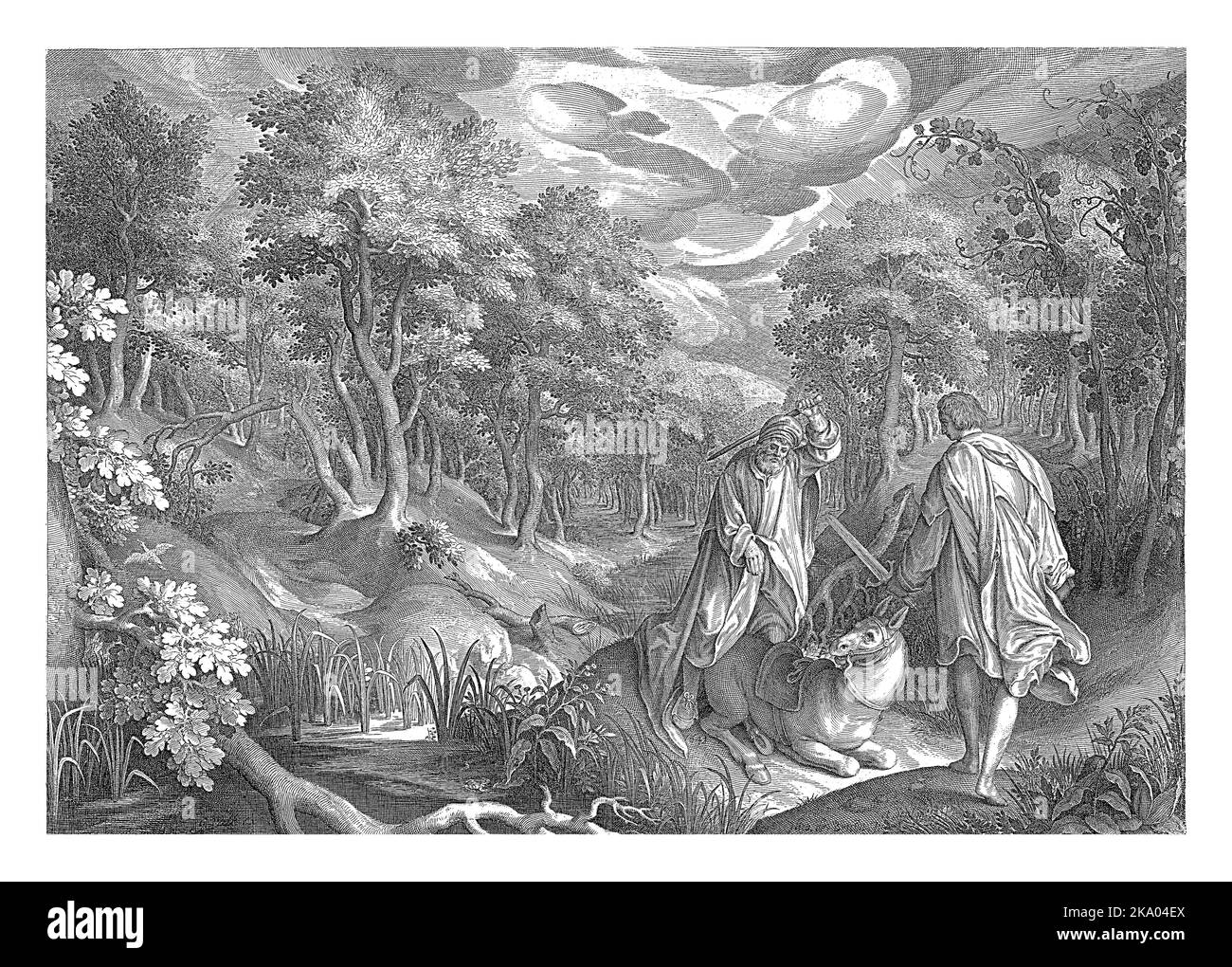 âne balaams Banque d'images noir et blanc - Alamy