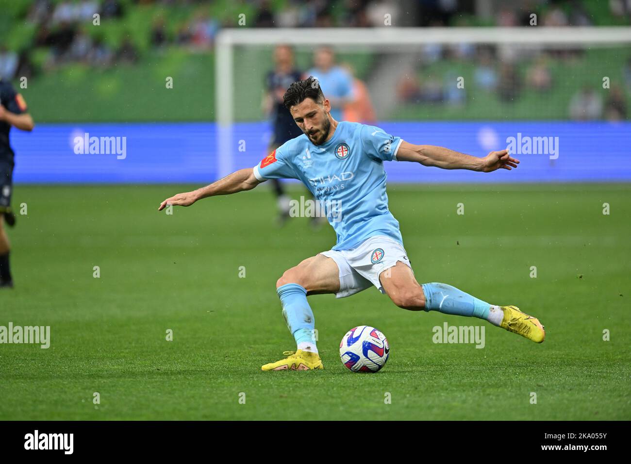 Melbourne, Australie. 30 octobre 2022. Melbourne City contre Wellington Phoenix, Matthew Leckie, AAMI Park. Banque D'Images