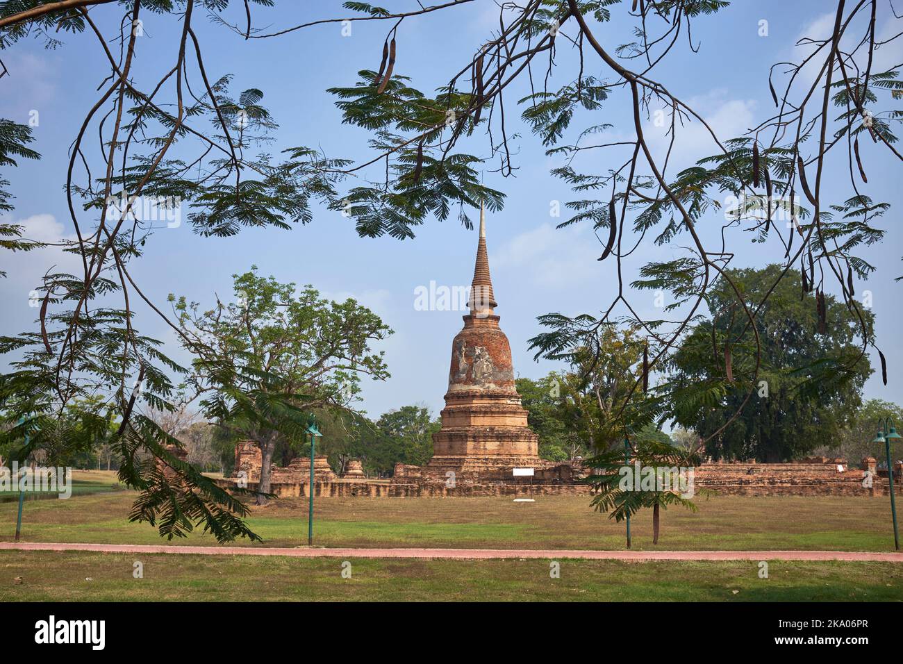 Parc historique Ayutthaya dans la ville d'Ayutthaya Thaïlande Banque D'Images