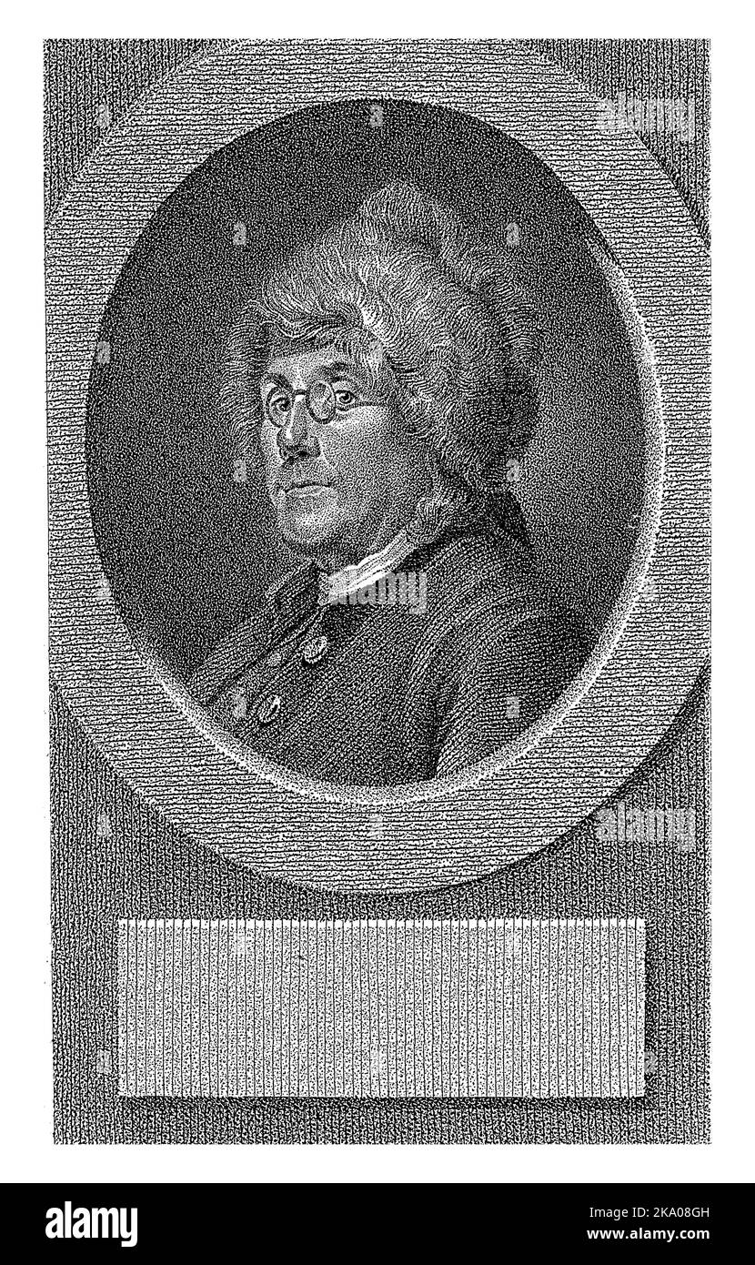 Portrait de Benjamin Franklin, Lambertus Antonius Claessens, c. 1792 - c. 1808 Banque D'Images