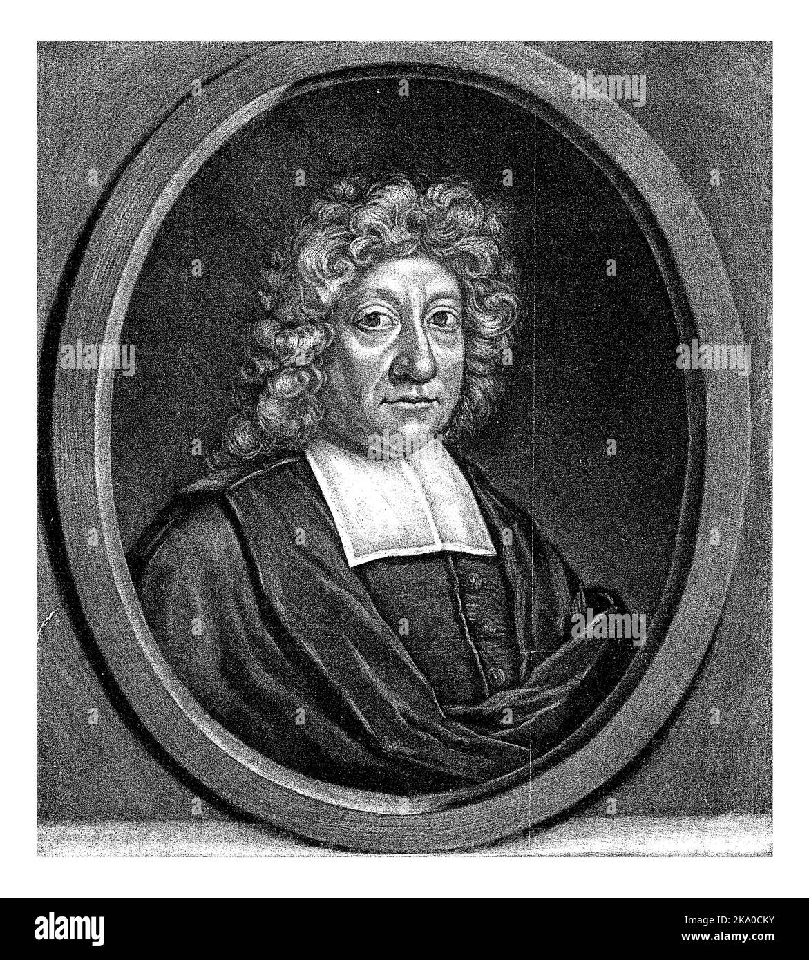 Portrait du pasteur, poète et linguiste Arnold Moonen. Au-dessous du portrait est un poème en louange de son travail. Banque D'Images Portrait du pasteur, poète et linguiste Arnold Moonen. Au-dessous du portrait est un poème en louange de son travail. Banque D'Images