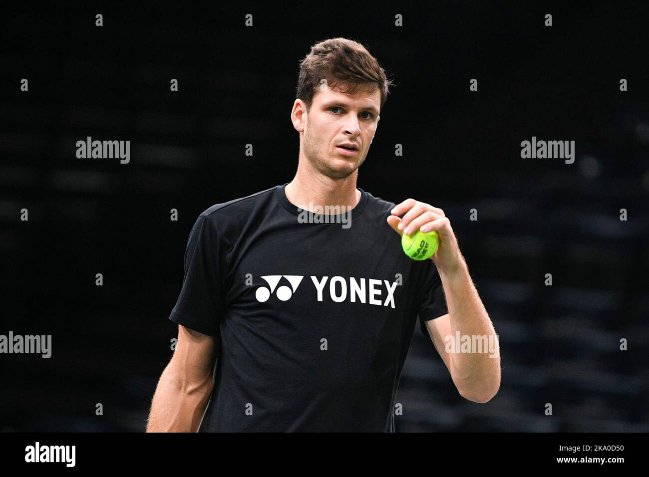 Paris, France. 30th octobre 2022. Hubert Hurkacz de Pologne lors du Rolex Paris Masters, ATP Masters 1000 tennis Tournament, sur 30 octobre 2022 au Accor Arena de Paris, France. Photo de Victor Joly/ABACAPRESS.COM crédit: Victor Joly/Alay Live News Banque D'Images