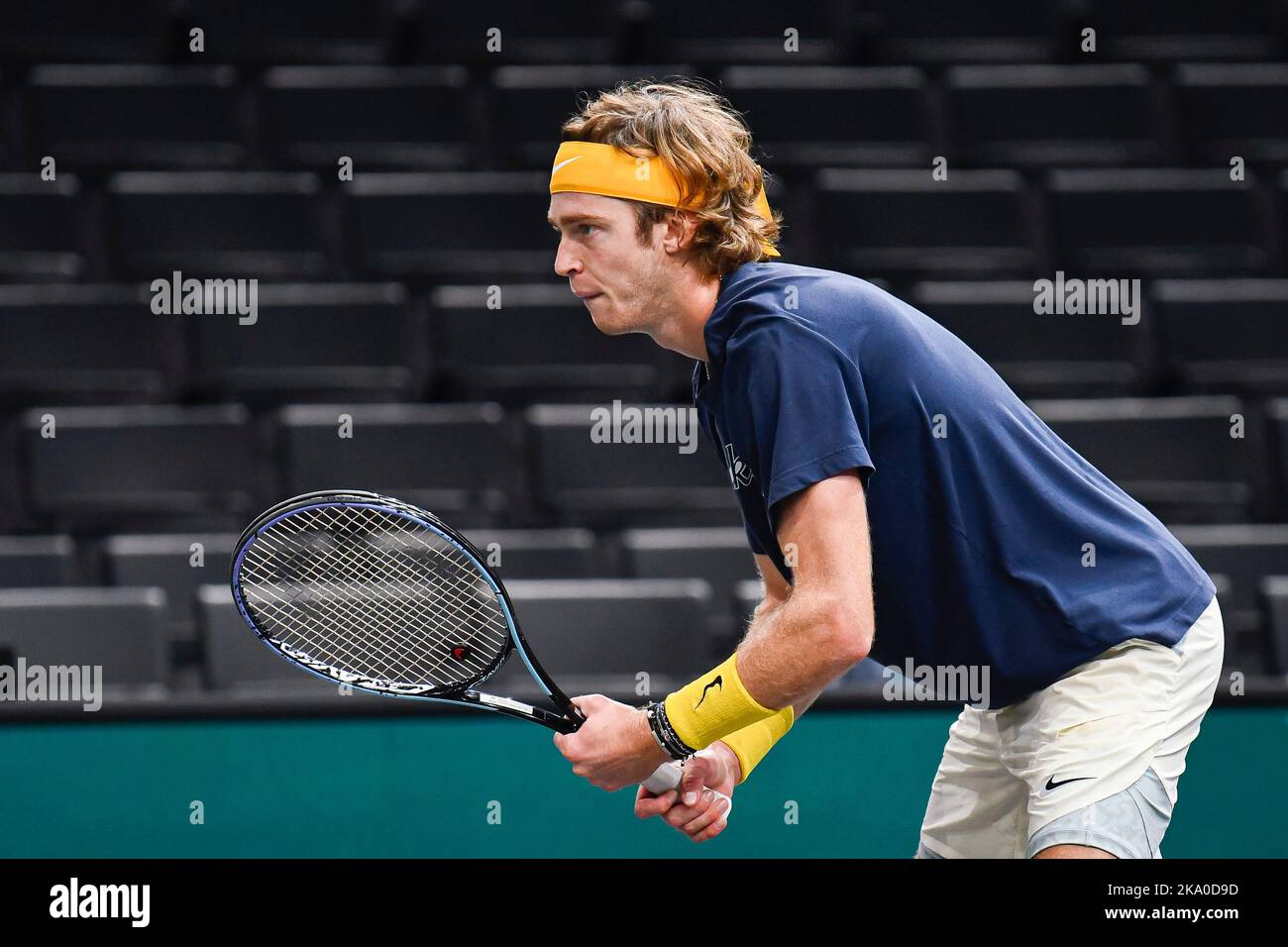 Paris, France. 30th octobre 2022. Andrey Rublev de Russie lors du Rolex Paris Masters, ATP Masters 1000 tennis Tournament, sur 30 octobre 2022 à l'Accor Arena de Paris, France. Photo de Victor Joly/ABACAPRESS.COM crédit: Victor Joly/Alay Live News Banque D'Images