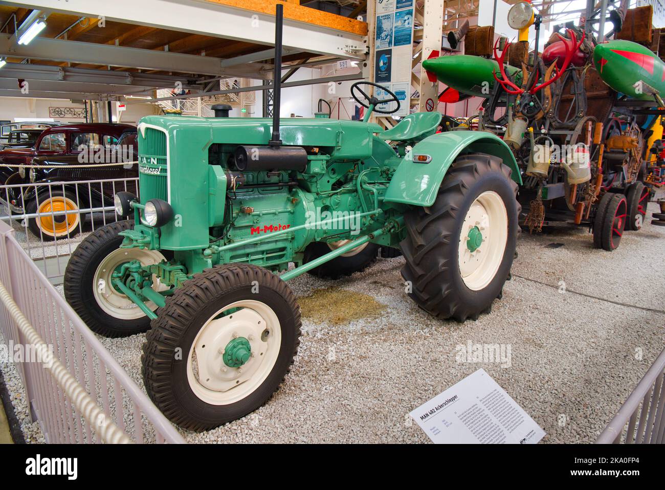 SPEYER, ALLEMAGNE - OCTOBRE 2022 : tracteur agricole rétro Green MAN ...