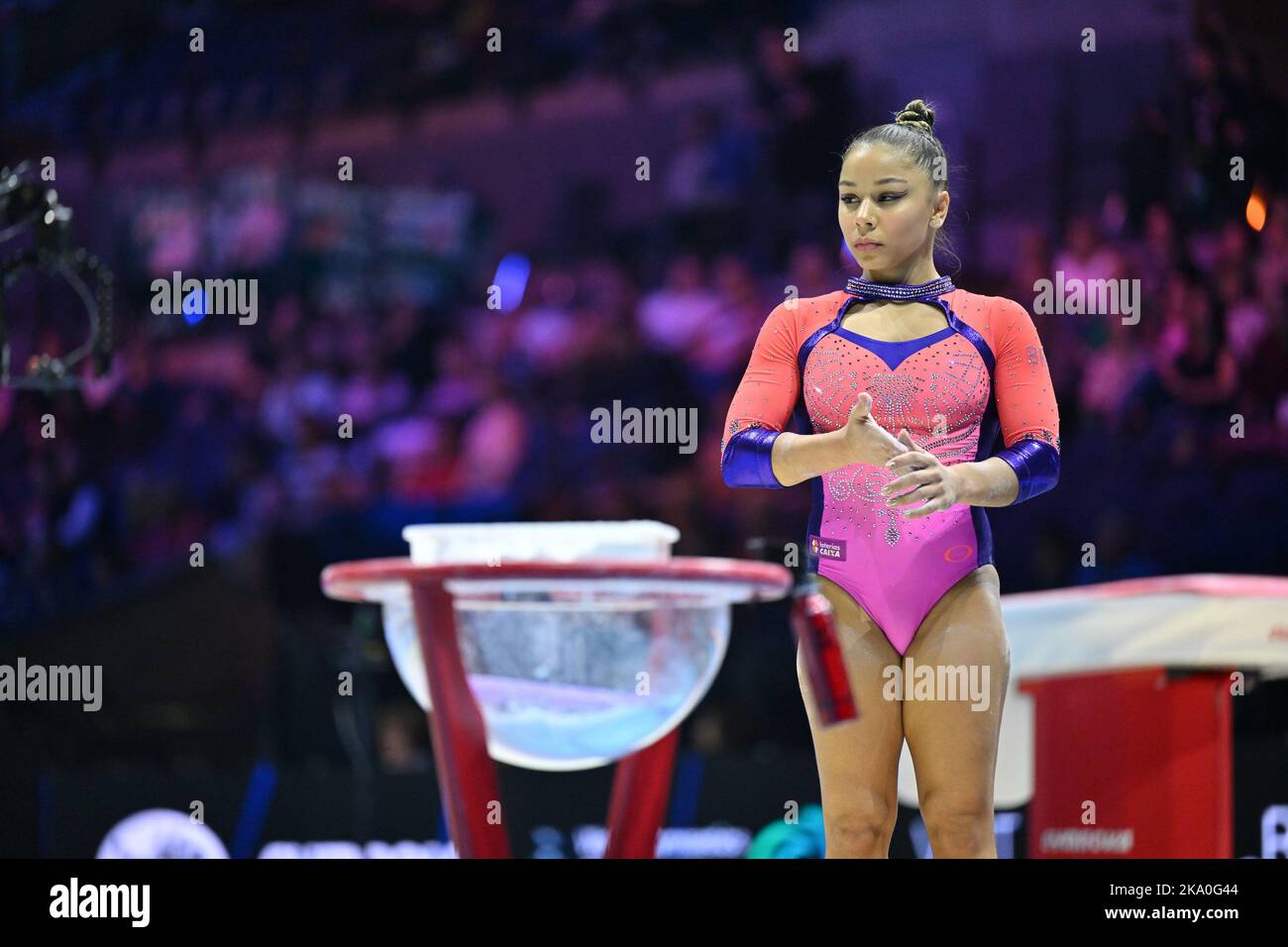 Qualifications des femmes, Liverpool, Italie, 30 octobre 2022, SARAIVA Flavia (BRA) pendant les Championnats du monde de gymnastique artistique - qualifications des femmes - gymnastique Banque D'Images