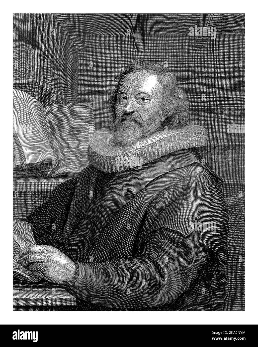 Portrait de Gerardus Joannes Vossius, Abraham Bloteling, d'après Joachim von Sandrart, d'après c. 1660 - avant 1690 Portrait de Gerardus Joannes Vossius, Banque D'Images Portrait de Gerardus Joannes Vossius, Abraham Bloteling, d'après Joachim von Sandrart, d'après c. 1660 - avant 1690 Portrait de Gerardus Joannes Vossius, Banque D'Images