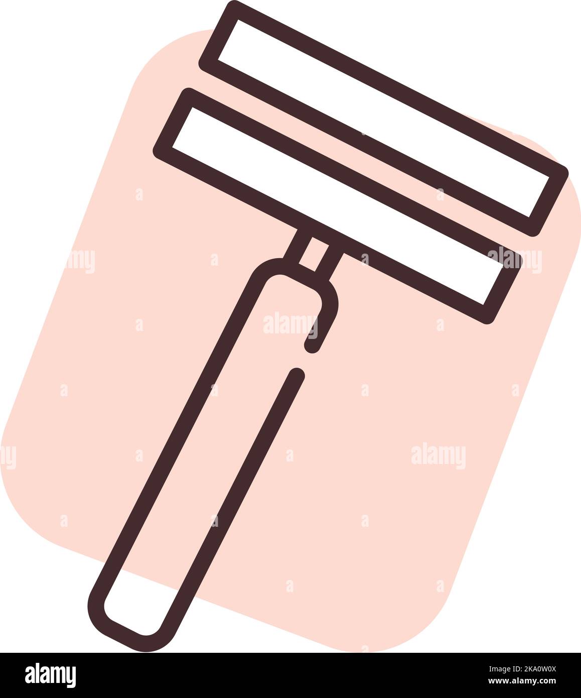 Rasoir de beauté, illustration ou icône, vecteur sur fond blanc. Illustration de Vecteur