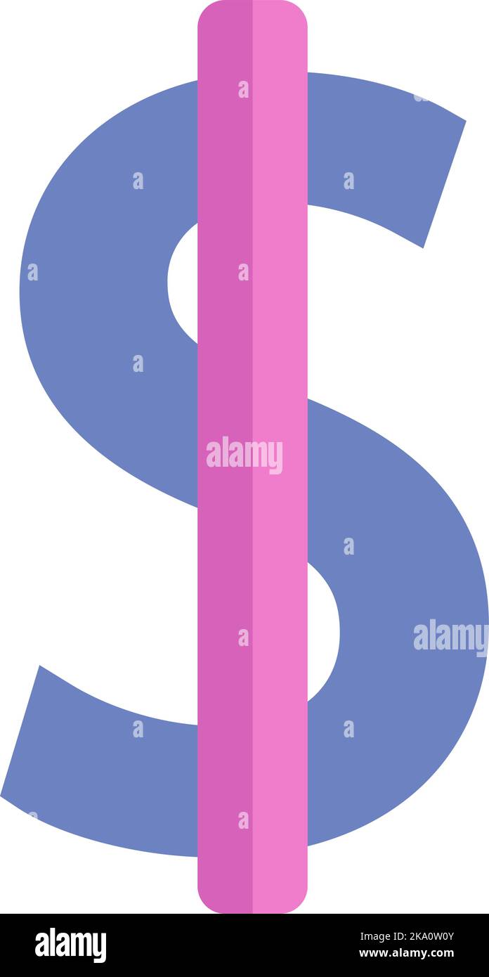 Affiche, illustration ou icône du dollar bancaire, vecteur sur fond blanc. Illustration de Vecteur