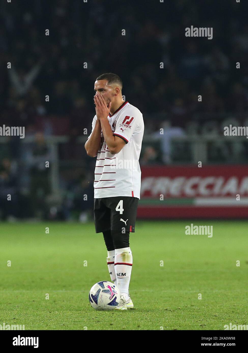 Turin, Italie. 30th octobre 2022. Ismael Bennacer (AC Milan) déçu pendant le FC de Turin vs AC Milan, football italien série A match à Turin, Italie, 30 octobre 2022 crédit: Agence de photo indépendante / Alamy Live News Banque D'Images