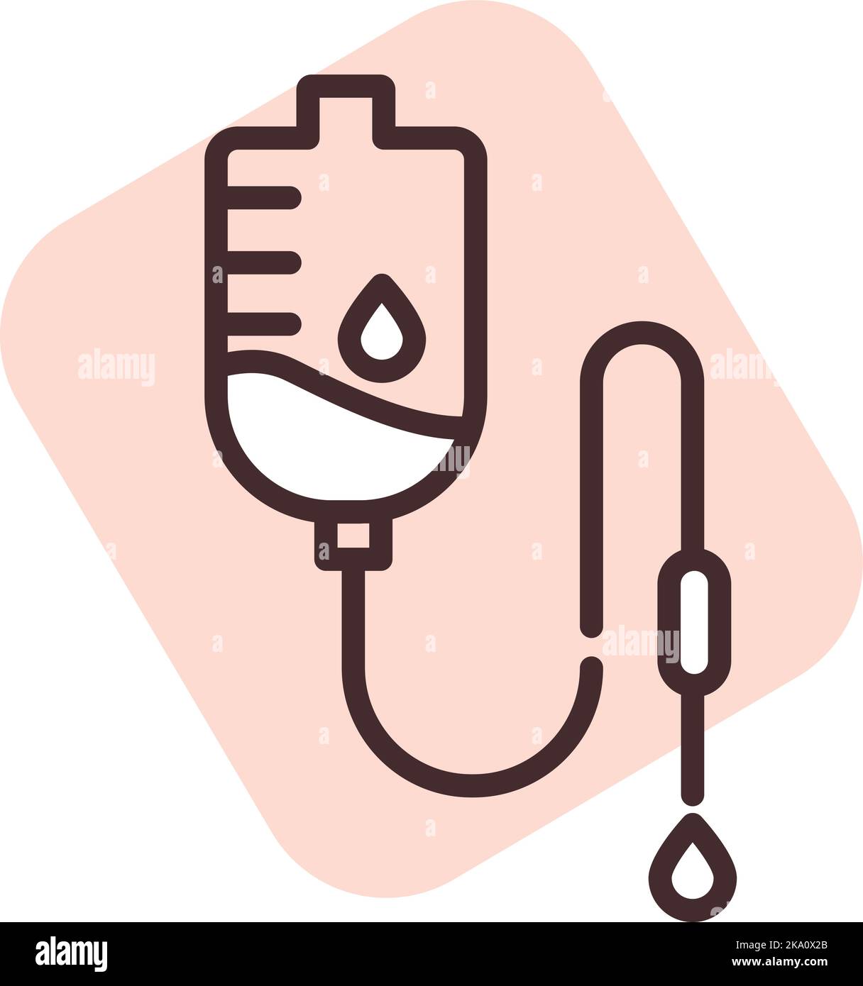 Don de sang, illustration ou icône, vecteur sur fond blanc. Illustration de Vecteur