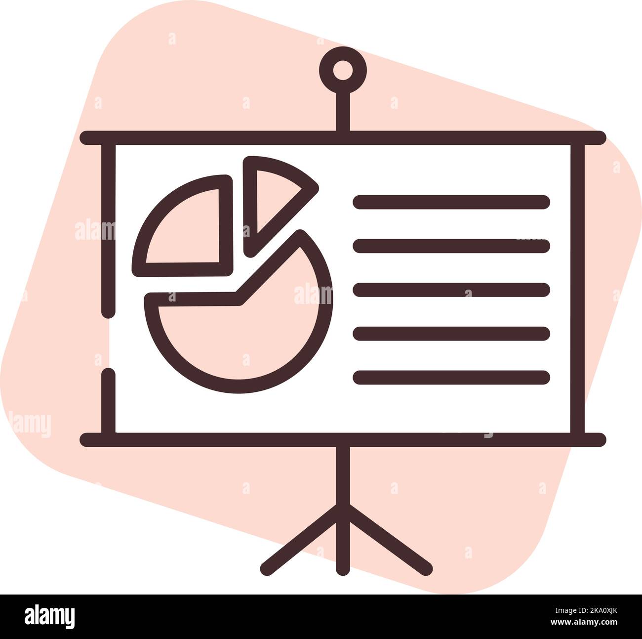 Analyse de graphique, illustration ou icône, vecteur sur fond blanc. Illustration de Vecteur