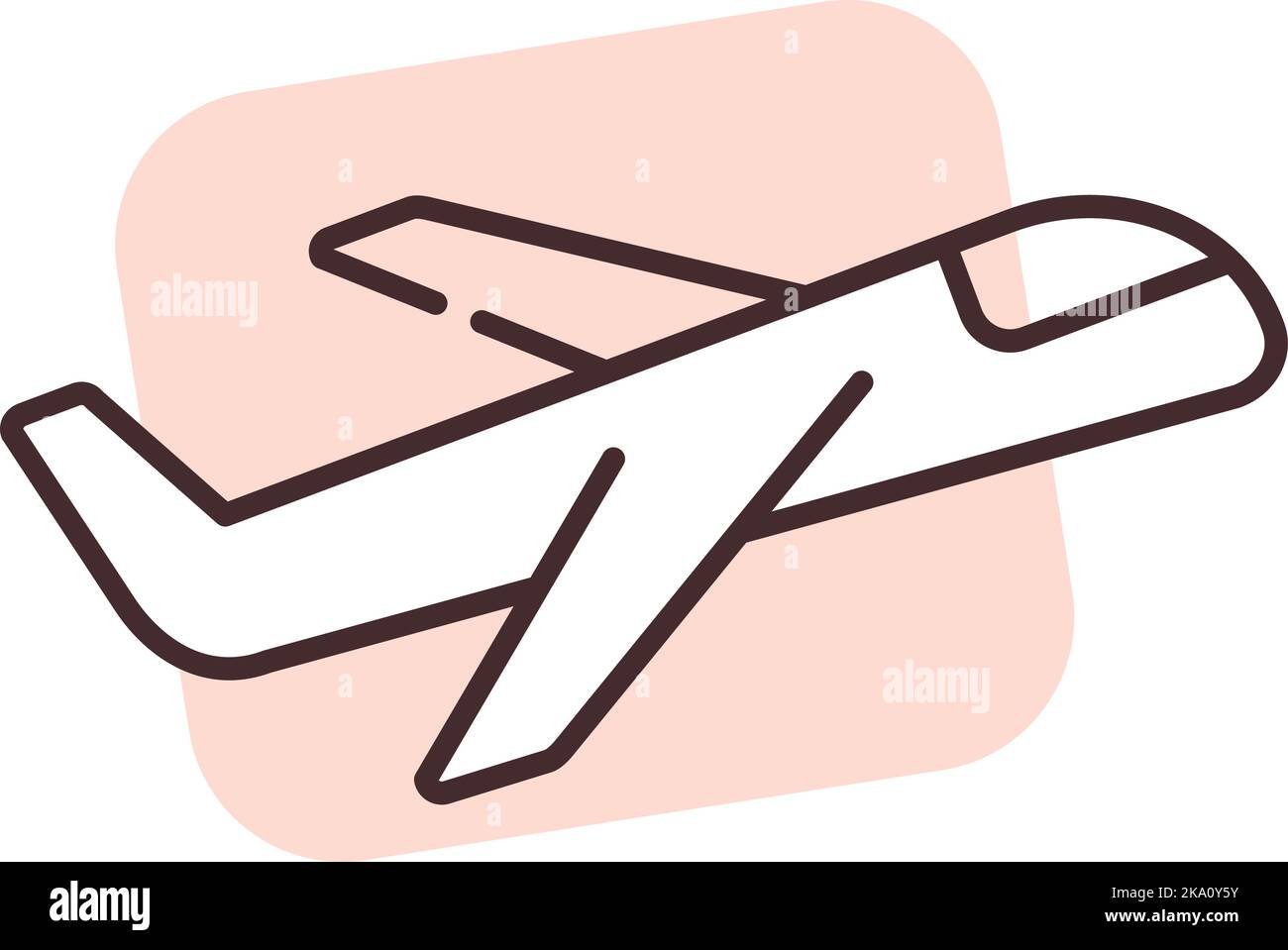 Livraison par voie aérienne, illustration ou icône, vecteur sur fond blanc. Illustration de Vecteur