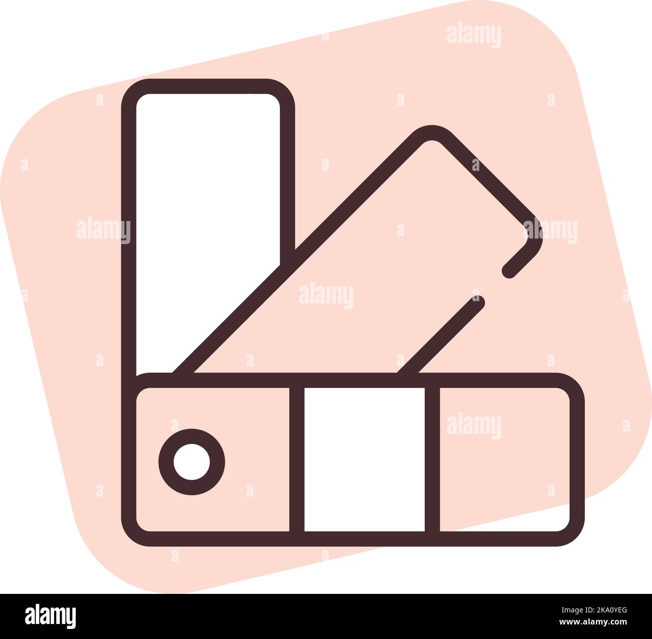 Échantillons de couleur, illustration ou icône d'équipement de construction, vecteur sur fond blanc. Illustration de Vecteur