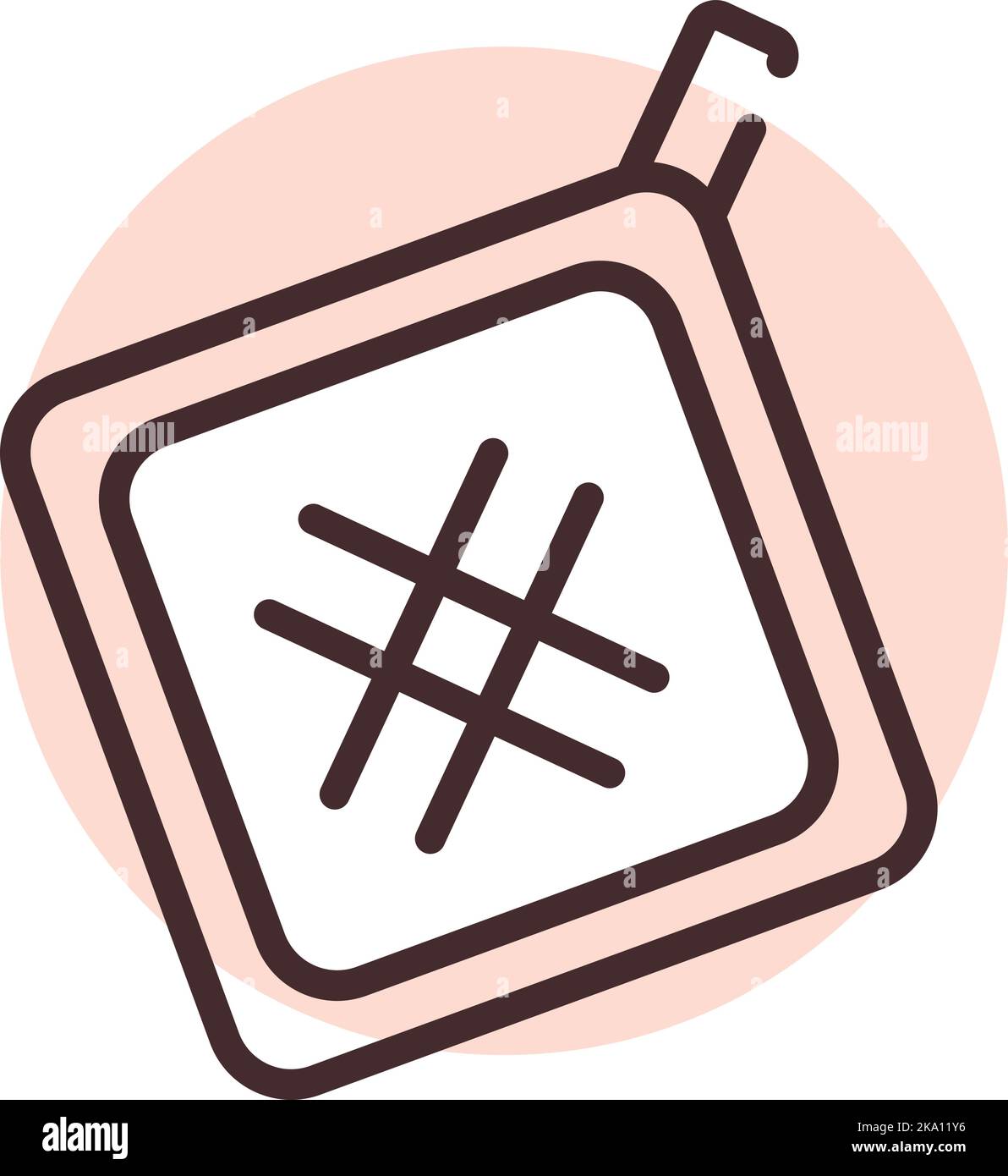 Maison textile cuisine tissu, illustration ou icône, vecteur sur fond blanc. Illustration de Vecteur