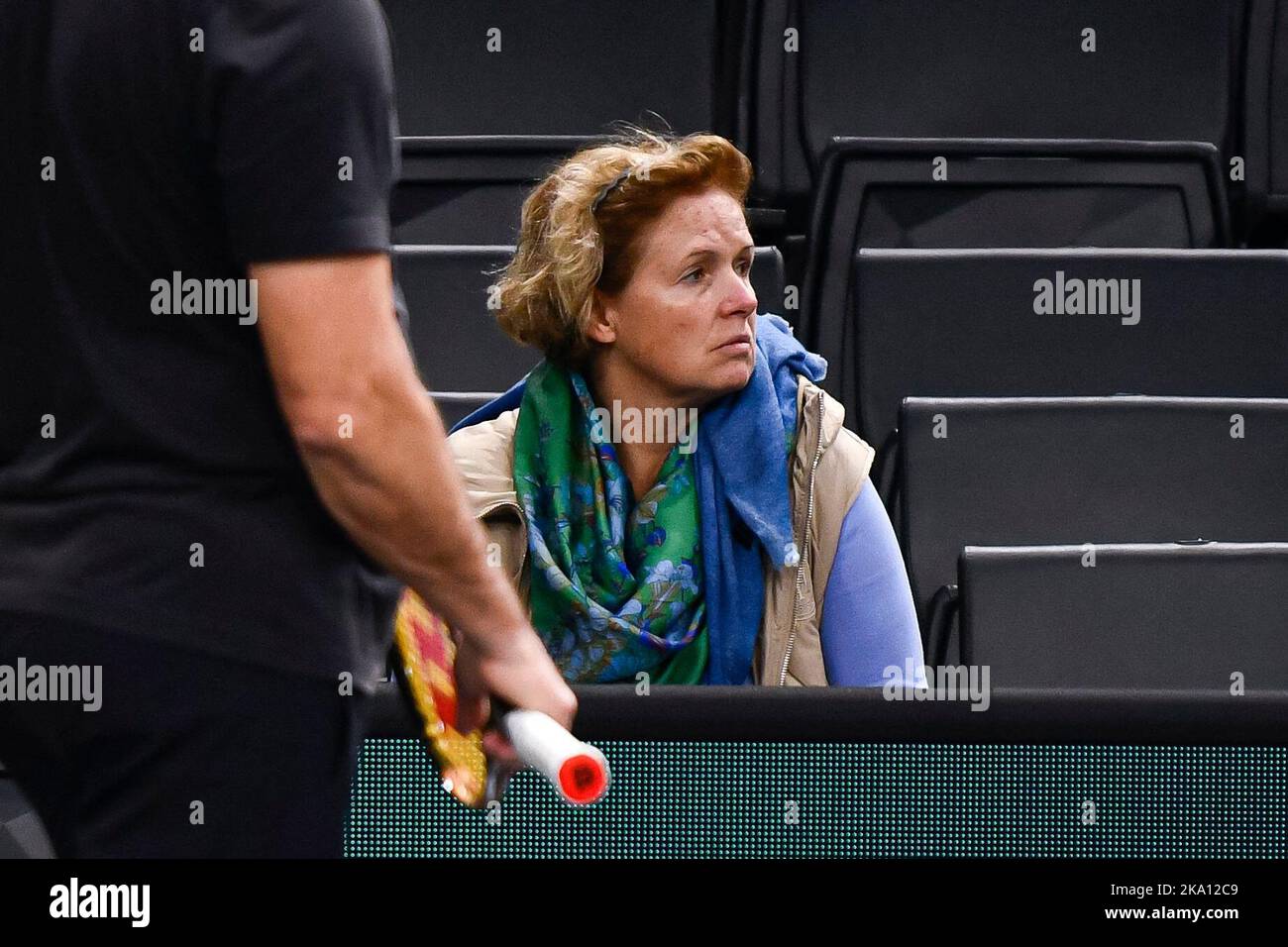 Julia Apostoli mère de Stefanos Tsitsipas lors du tournoi Rolex Paris Masters, ATP Masters 1000 tennis, sur 30 octobre 2022 à l'arène Accor de Paris, France. Photo de Victor Joly/ABACAPRESS.COM Banque D'Images