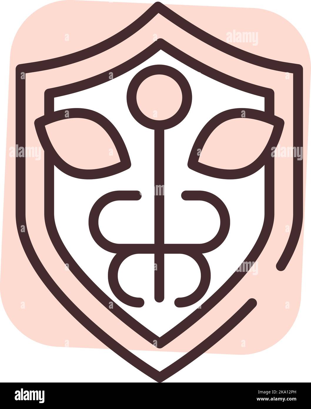 Assurance médicale, illustration ou icône, vecteur sur fond blanc. Illustration de Vecteur