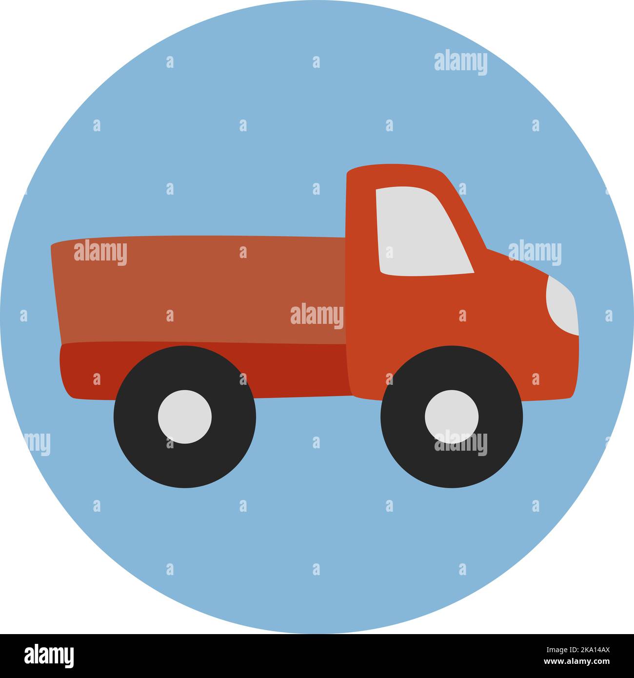 Chariot de vie rural, illustration ou icône, vecteur sur fond blanc. Illustration de Vecteur