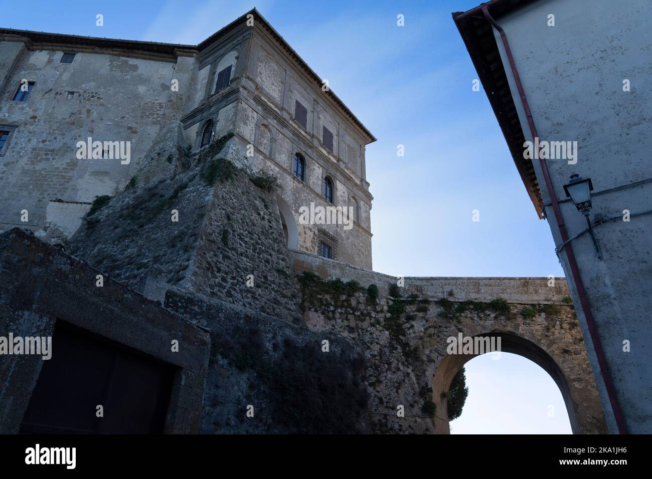 vue du bas du château de la ville de capodimonte Banque D'Images