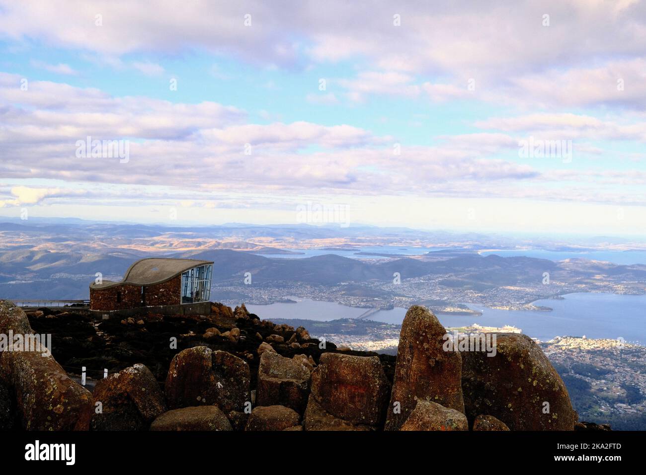 The Mount Wellington, sud-est de la Tasmanie, Australie Banque D'Images